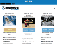Tablet Screenshot of martialartsworld.com